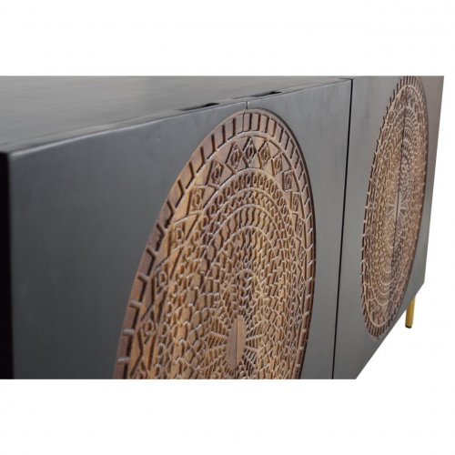 Aparador 4 Puertas Madera Mango Patas Metal - Giner y Colomer - 5