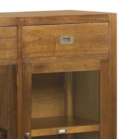 Aparador 6 Cajones + 3 Puertas Madera Mindi Colección Star 160x40x115 Cm - Moycor (2)