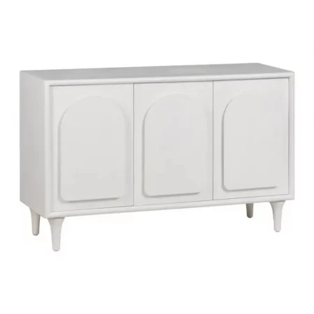 Aparador Blanco de Madera de Abeto de 3 Puertas - IXIA (3)