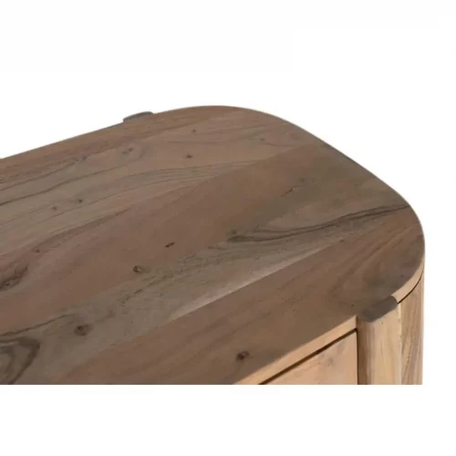 Aparador De Cuatro Puertas Fabricado En Madera Maciza De Acacia 180x48x80 Cm - Giner y Colomer (4)