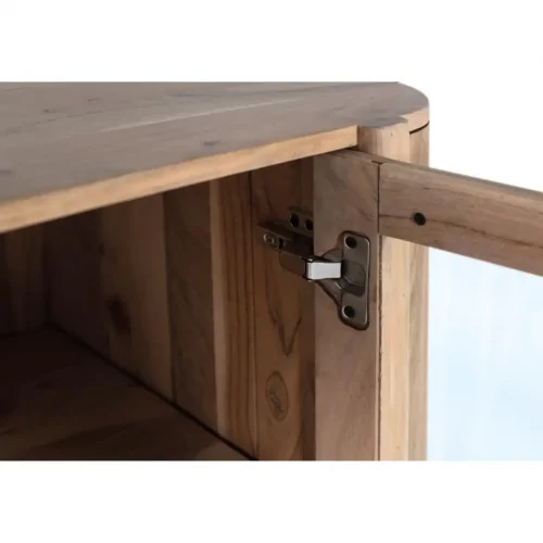 Aparador De Cuatro Puertas Fabricado En Madera Maciza De Acacia 180x48x80 Cm - Giner y Colomer (7)