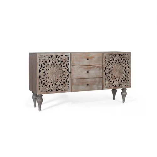 Aparador Fabricado en Madera de Mango 150x40x80 Cm - Giner y Colomer2