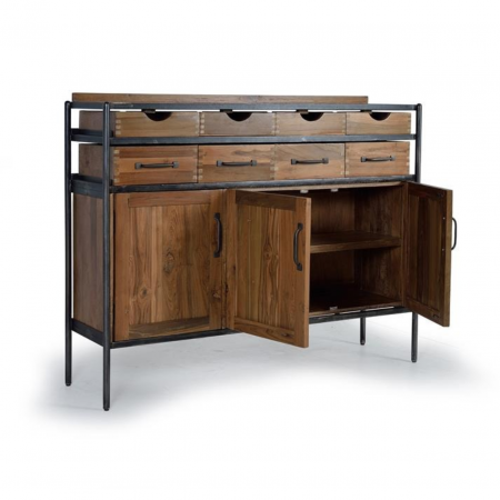 Aparador Industrial Madera de Teka y Mango - Giner y Colomer3
