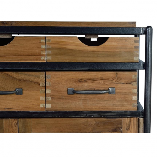 Aparador Industrial Madera de Teka y Mango - Giner y Colomer6