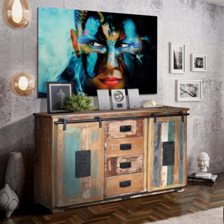 Aparador Industrial en Madera Reciclada - Giner y Colomer - 1