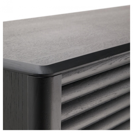 Aparador Lenon 3 Puertas 3 Cajones de Madera Maciza y Chapa de Roble Negro FSC MIX Cr - CC2090M01LF (7)