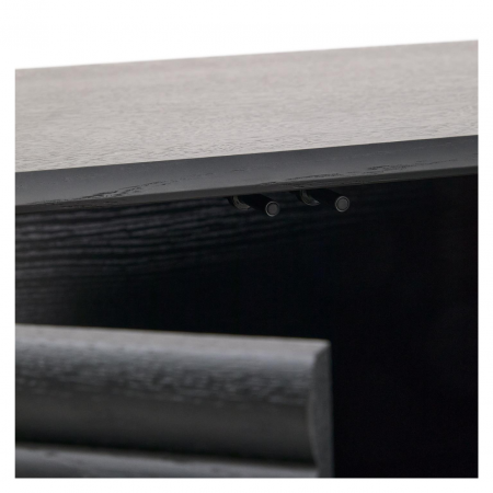 Aparador Lenon 3 Puertas 3 Cajones de Madera Maciza y Chapa de Roble Negro FSC MIX Cr - CC2090M01LF (9)
