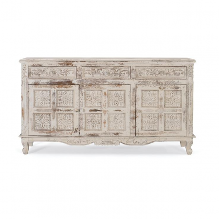 Aparador Madera Maciza de Mango Color Blanco - Giner y Colomer - 2