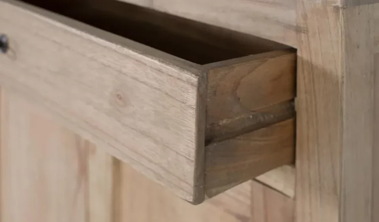 Aparador Madera Maciza de Mindi Natural 140x40x82 Cm - Giner y Colomer (1)