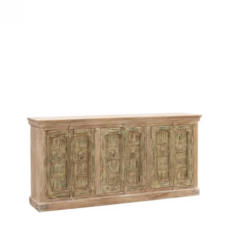 Aparador Madera Mango 6 Puertas Alhambra 210x45x100 Cm - Moycor (1)