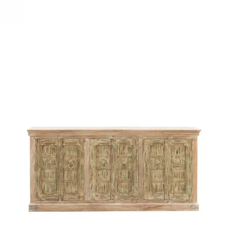Aparador Madera Mango 6 Puertas Alhambra 210x45x100 Cm - Moycor (3)