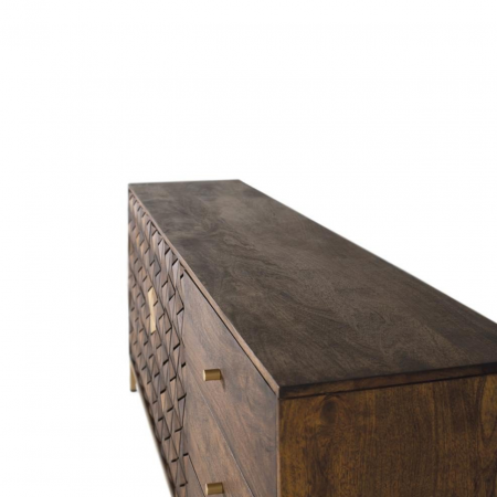 Aparador Madera Mango Patas Metal 2 Puertas + 3 Cajones - Giner y Colomer3