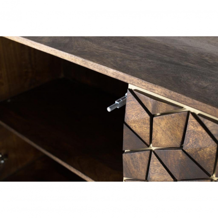 Aparador Madera Mango Patas Metal 2 Puertas + 3 Cajones - Giner y Colomer5