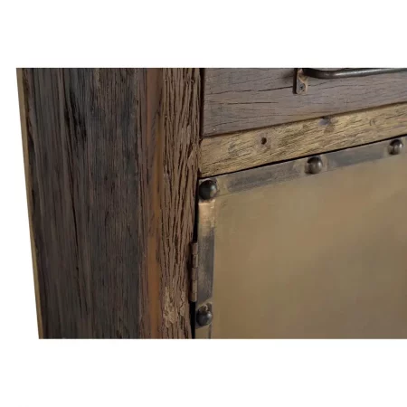Aparador Madera Recuperada Traviesa Ferrocarril 2 Puertas + 3 Cajones 180x40x90 - Giner y Colomer-7