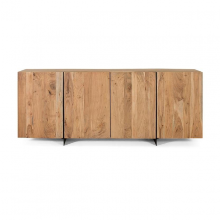Aparador Madera de Acacia 4 Puerta con Patas de Metal - Giner y Colomer - 2