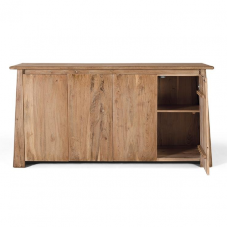 Aparador Madera de Acacia con 4 Puertas Color Natural - Giner y Colomer3