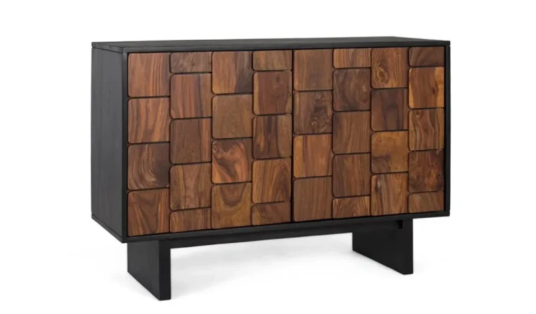 Aparador Madera de Mango Natural 108x40x75 Cm - Giner y Colomer (2)