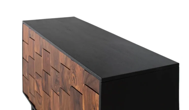 Aparador Madera de Mango Natural 108x40x75 Cm - Giner y Colomer (6)