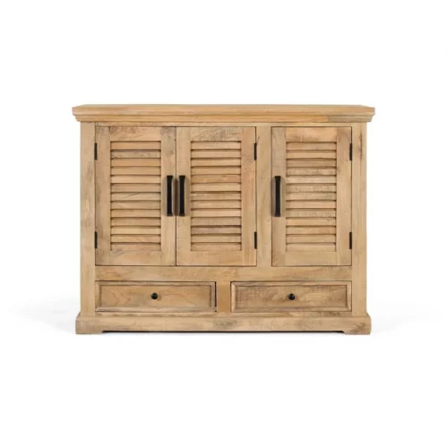Aparador Madera de Mango Natural 120x40x90 Cm - Giner y Colomer (3)