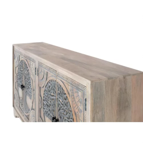 Aparador Madera de Mango Natural 180x40x90 Cm - Giner y Colomer (6)