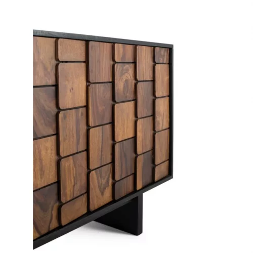 Aparador Madera de Mango Natural 212x40x75 Cm - Giner y Colomer (1)