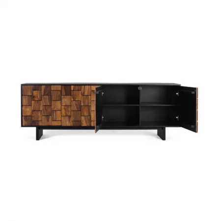 Aparador Madera de Mango Natural 212x40x75 Cm - Giner y Colomer (3)