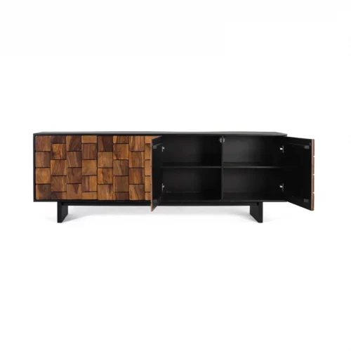 Aparador Madera de Mango Natural 212x40x75 Cm - Giner y Colomer (3)