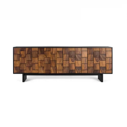 Aparador Madera de Mango Natural 212x40x75 Cm - Giner y Colomer (6)