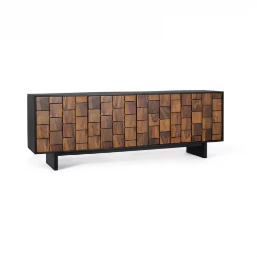 Aparador Madera de Mango Natural 212x40x75 Cm - Giner y Colomer (7)
