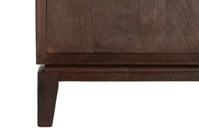 Aparador Madera de Mango con 4 Puertas Marron 190x40x85 Cm - IXIA (3)