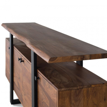 Aparador Madera de Palisandro Maciza y Metal 4 Puertas - Giner y Colomer4