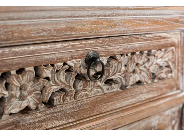 Aparador Madera de Teka Maciza 100x40x80 cm - Giner y Colomer (1)