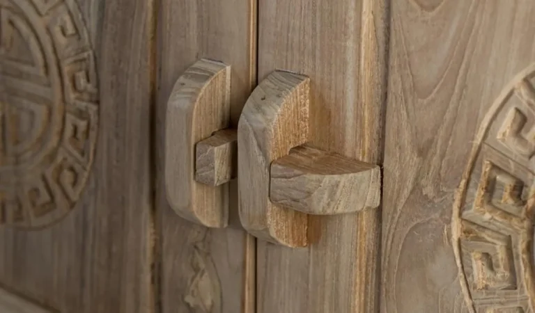 Aparador Madera de Teka Maciza 110x41x77 Cm - Giner y Colomer (6)