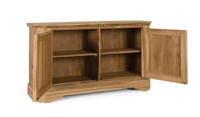 Aparador Madera de Teka Maciza 150x42x86 cm - Giner y Colomer (3)