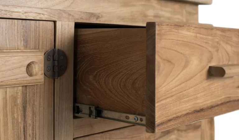 Aparador Madera de Teka Maciza 2P+6C 153x42x82 Cm - Giner y Colomer (6)