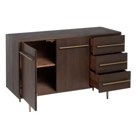 Aparador Marrón Madera Hierro 130x45x83 Cm - IXIA (1)