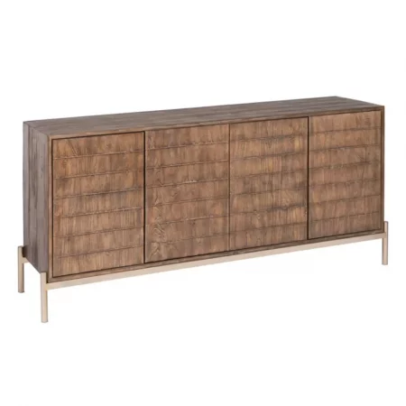 Aparador Marrón Madera Hierro 180x45x84 Cm - IXIA (8)