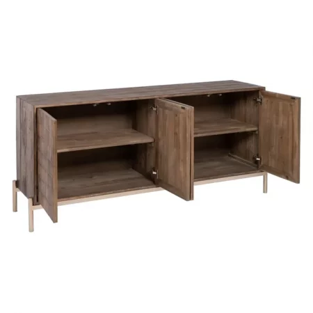 Aparador Marrón Madera Hierro 180x45x84 Cm - IXIA (9)