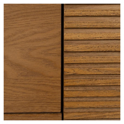 Aparador Metalico Negro de Madera Fresno 2 Puertas 3 Cajones - IXIA (10)