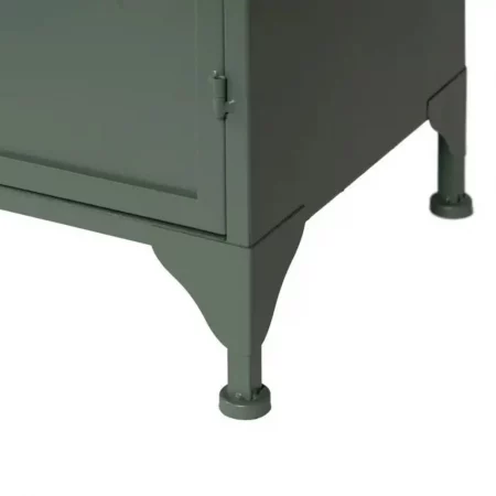 Aparador Metálico Verde Militar 3 Puertas con Cristal - IXIA (10)