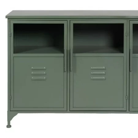Aparador Metálico Verde Militar 3 Puertas con Cristal - IXIA (5)