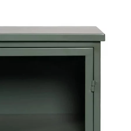 Aparador Metálico Verde Militar 3 Puertas con Cristal - IXIA (8)