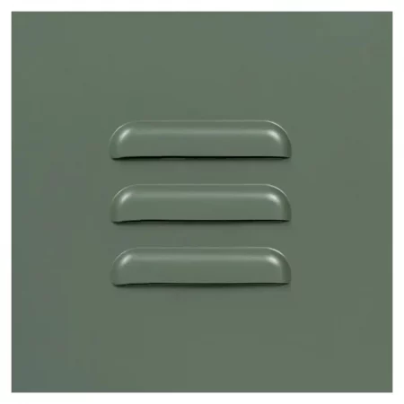 Aparador Metálico Verde Militar 3 Puertas con Cristal - IXIA (9)