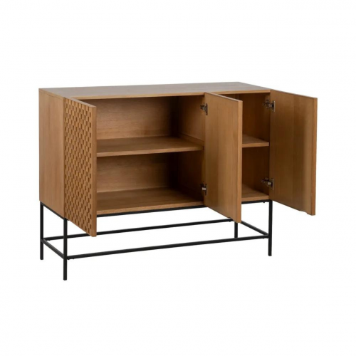 Aparador Metalico y Madera de Fresno 3 Puertas - IXIA (5)
