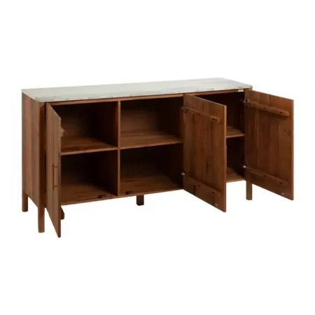 Aparador Natural Acacia Salón Mod. Maori 160x46x85 Cm - IXIA (9)