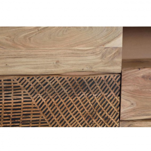 Aparador Tv en Madera de Acacia y Metal - Giner y Colomer - 4