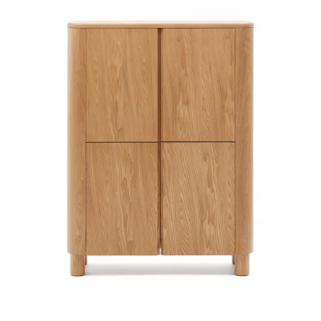 Aparador alto Salaya de madera contrachapada de fresno FSC Mix Credit 100 x 134 cm-1