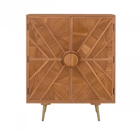 Aparador alto de madera maciza de mango – 110x90x45 cm-MOVIL (1)