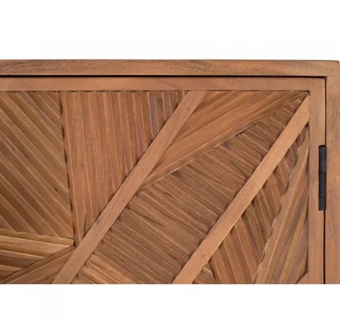 Aparador alto de madera maciza de mango – 110x90x45 cm-MOVIL (7)