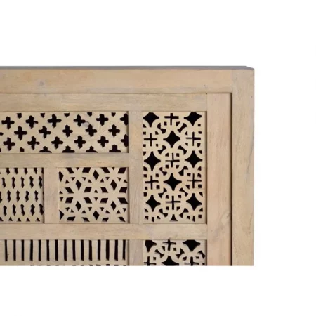 Aparador de Madera Mango con 3 Puertas Correderas y Base de Metal - Giner y Colomer (6)